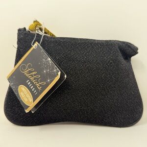 NWT Sidekicks Foldable Ballet Flats With Carrying Case Black and Gold size Small